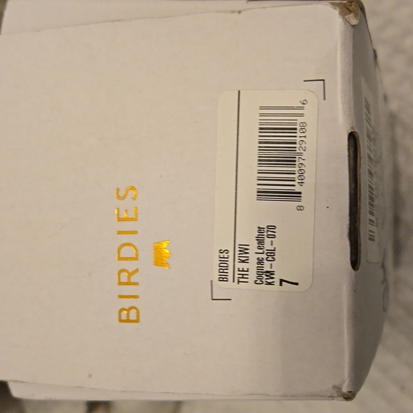 Birdies NIB- The Kiwi in Limited Edition Cognac Leather Size 7 - Picture 8 of 8